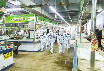 武漢農貿市場升級進行時 早晚徹底消殺，硬件改造達標方準營業